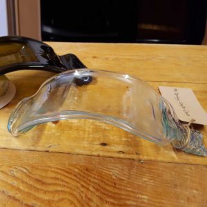 Recycled wine bottle candle bridge