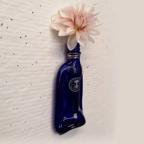 Neal's Yard recycled glass bottle vase 3